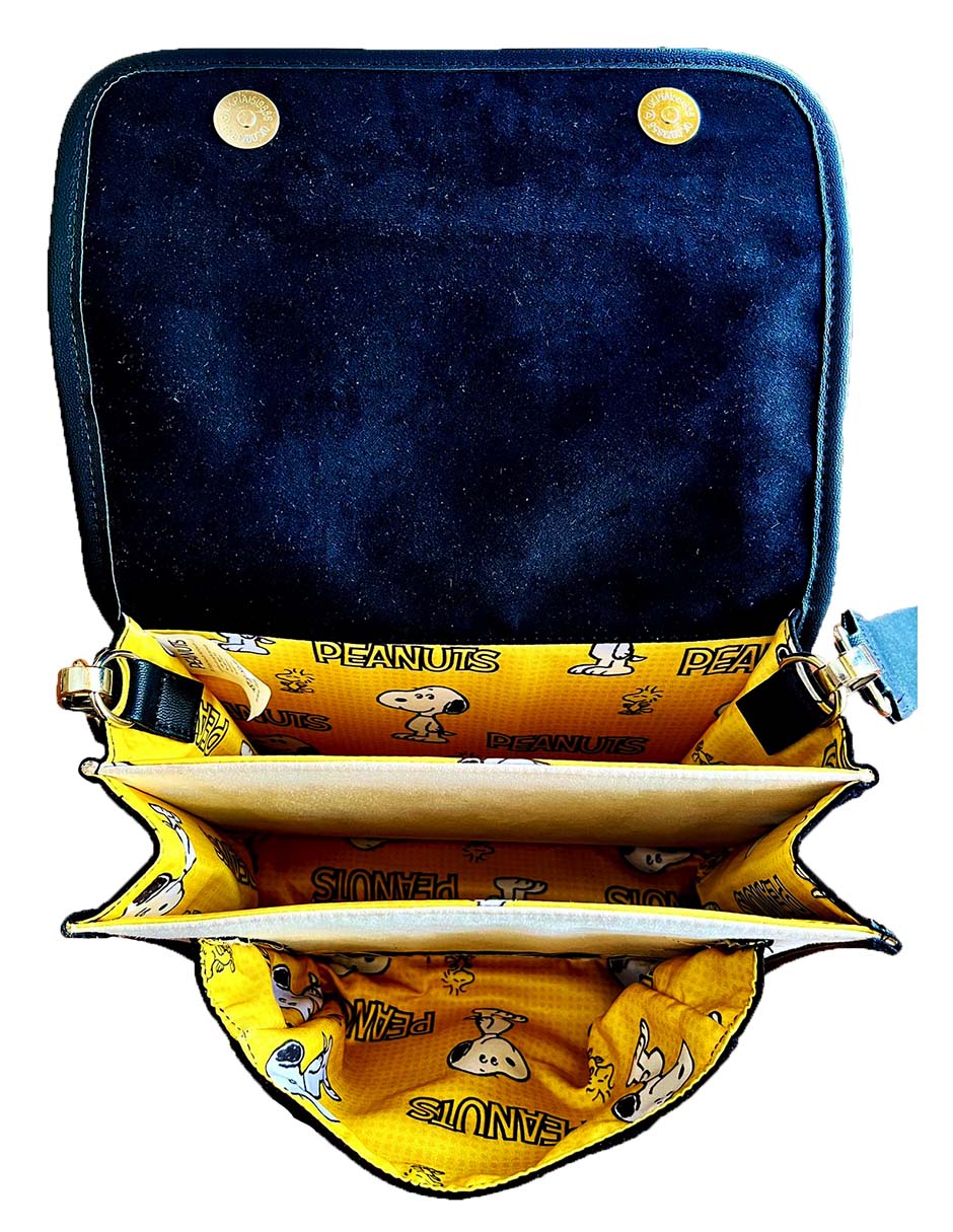 Foto 5 pulgar | Bolso Snoopy Casual Blanco Y Negro