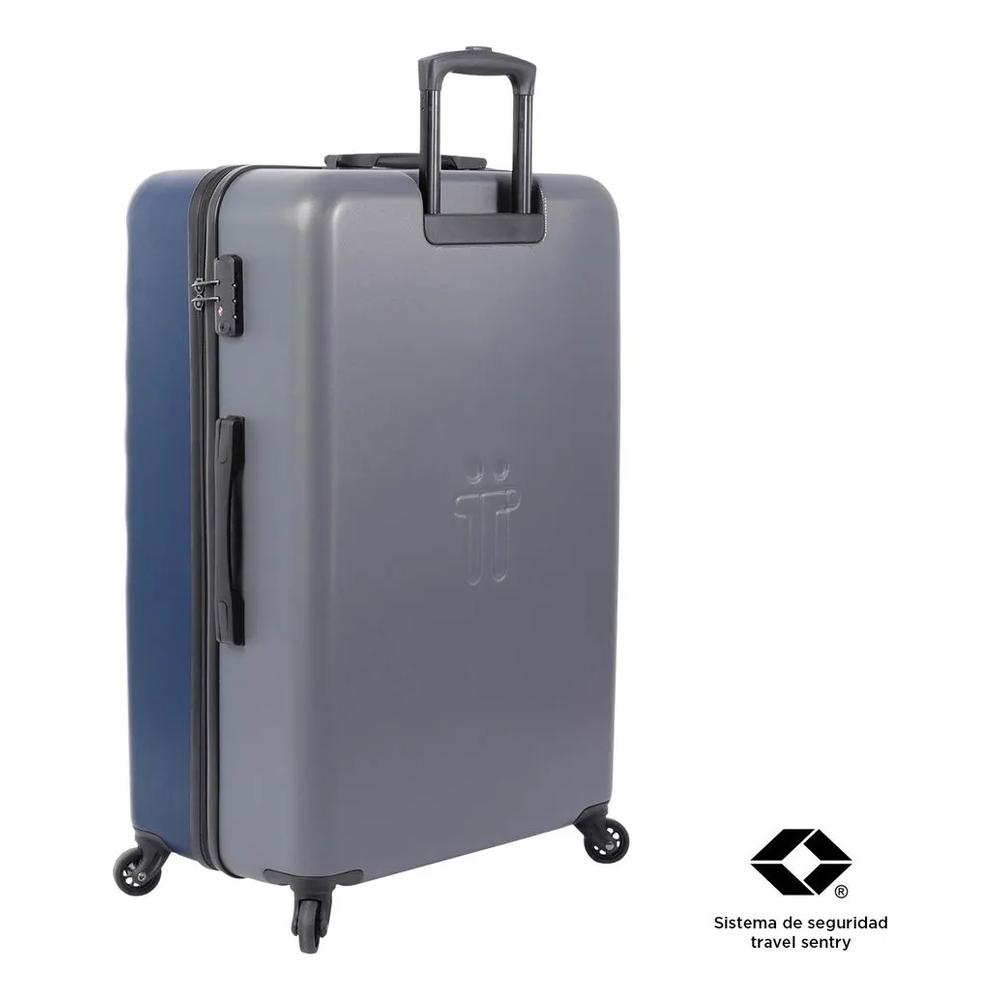 Foto 5 pulgar | Totto Maleta De Viaje Grande Con Ruedas 360 Y Protección 231 Azul