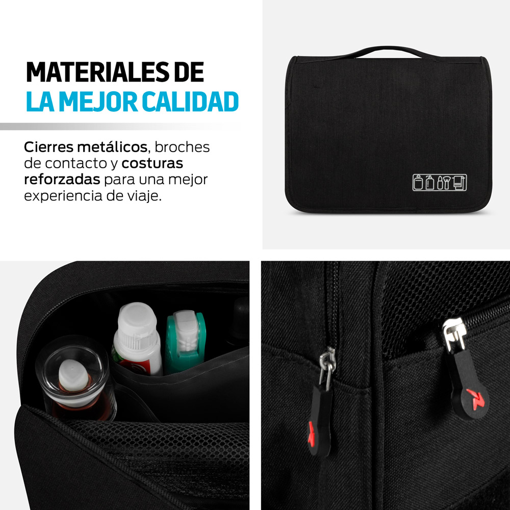 Foto 5 pulgar | Neceser de Viaje Redlemon 79811-bl Impermeable color Negro