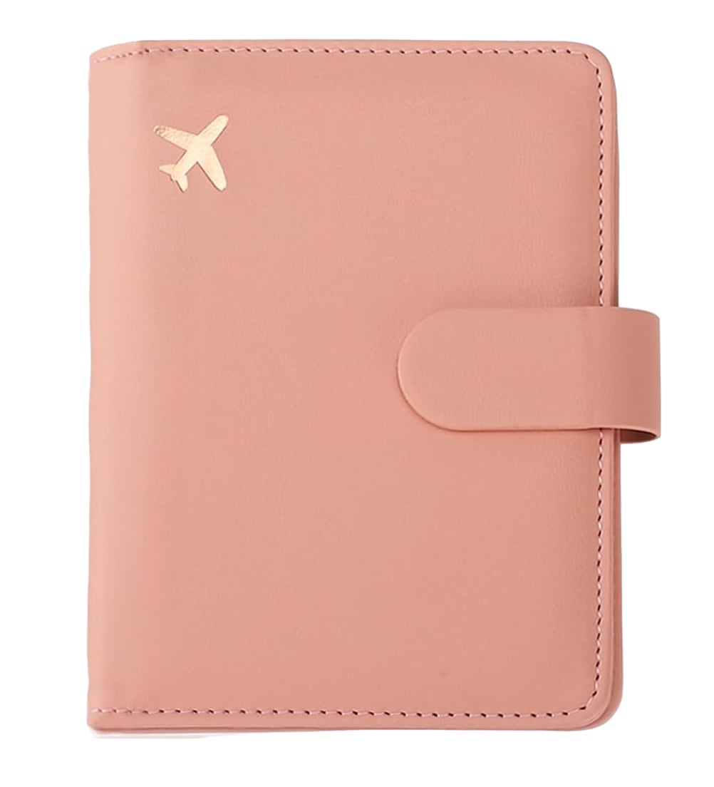 Porta Pasaporte Familiar Documentos Funda Protectora Viaje Rosa $479