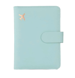 Foto 1 | Portapasaporte Familiar - Documentos Funda Protectora Viaje color Azul/Verde