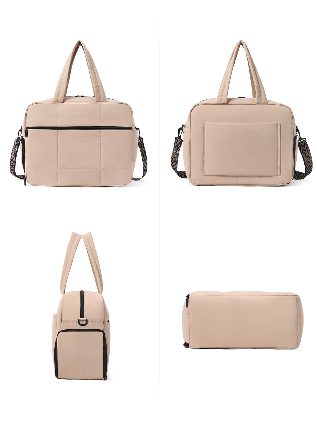 Foto 8 pulgar | Bolsa De Viaje Para Fin De Semana Cluci Puffer Tote Con Compartimento Para Zapatos - Venta Internacional.