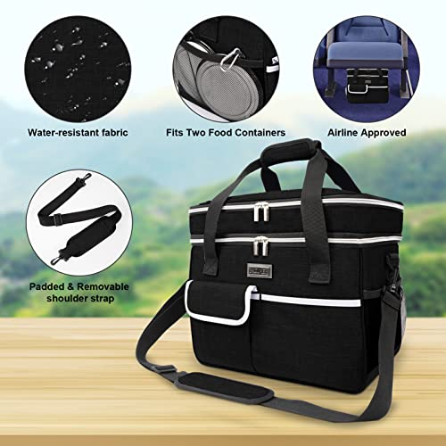 Foto 6 pulgar | Bolsa De Viaje Para Mascotas Baglher Dog Para Suministros, 30 Litros, Color Negro - Venta Internacional.