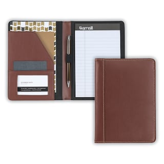 Foto 1 | Minipiel Sintética Portfolio Samsill Con Puntadas En Contraste, Color Marrón - Venta Internacional.