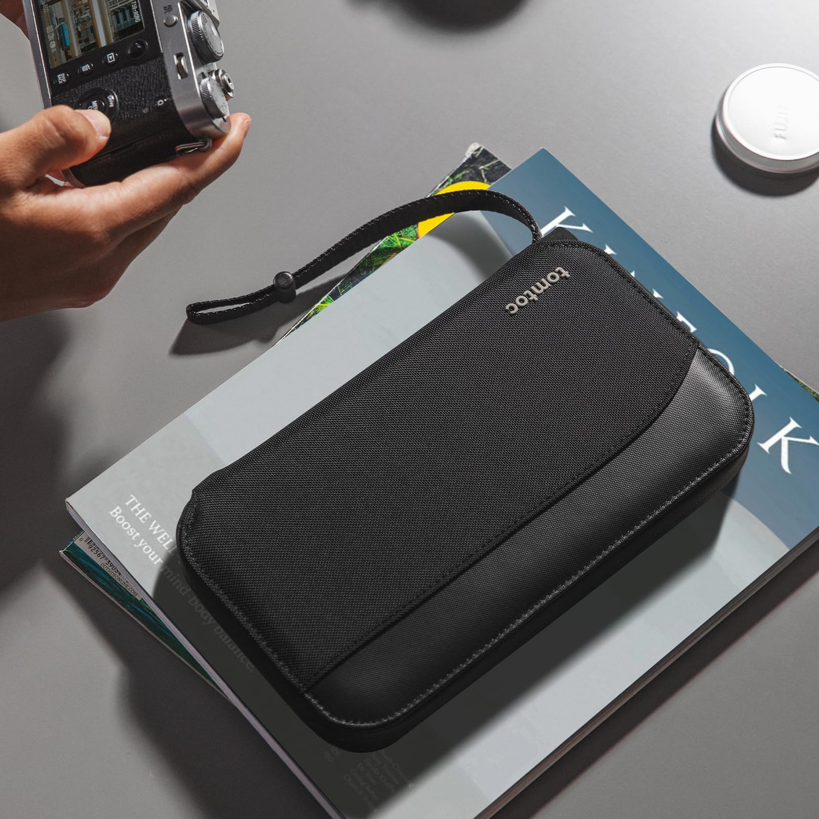 Foto 2 | Funda Para Pasaporte Tomtoc Family Con Bloqueo Rfid, Resistente Al Agua - Venta Internacional.