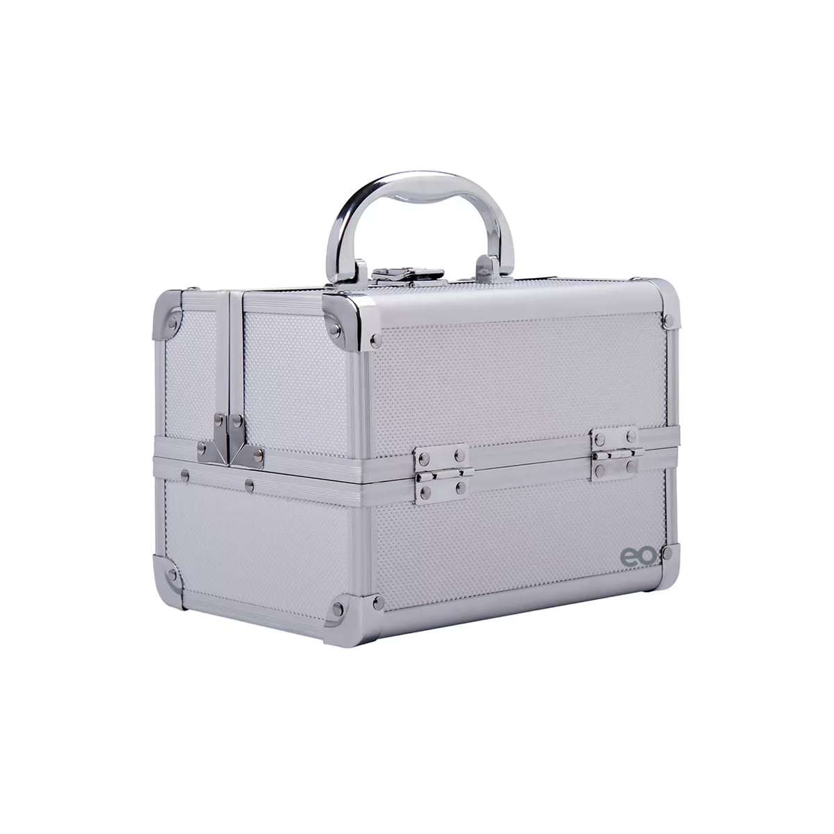 Neceser Maletín Metálico Reforzado Cosmetiquera Profesional Eo Safe Imports Esi-15558-1 Plata