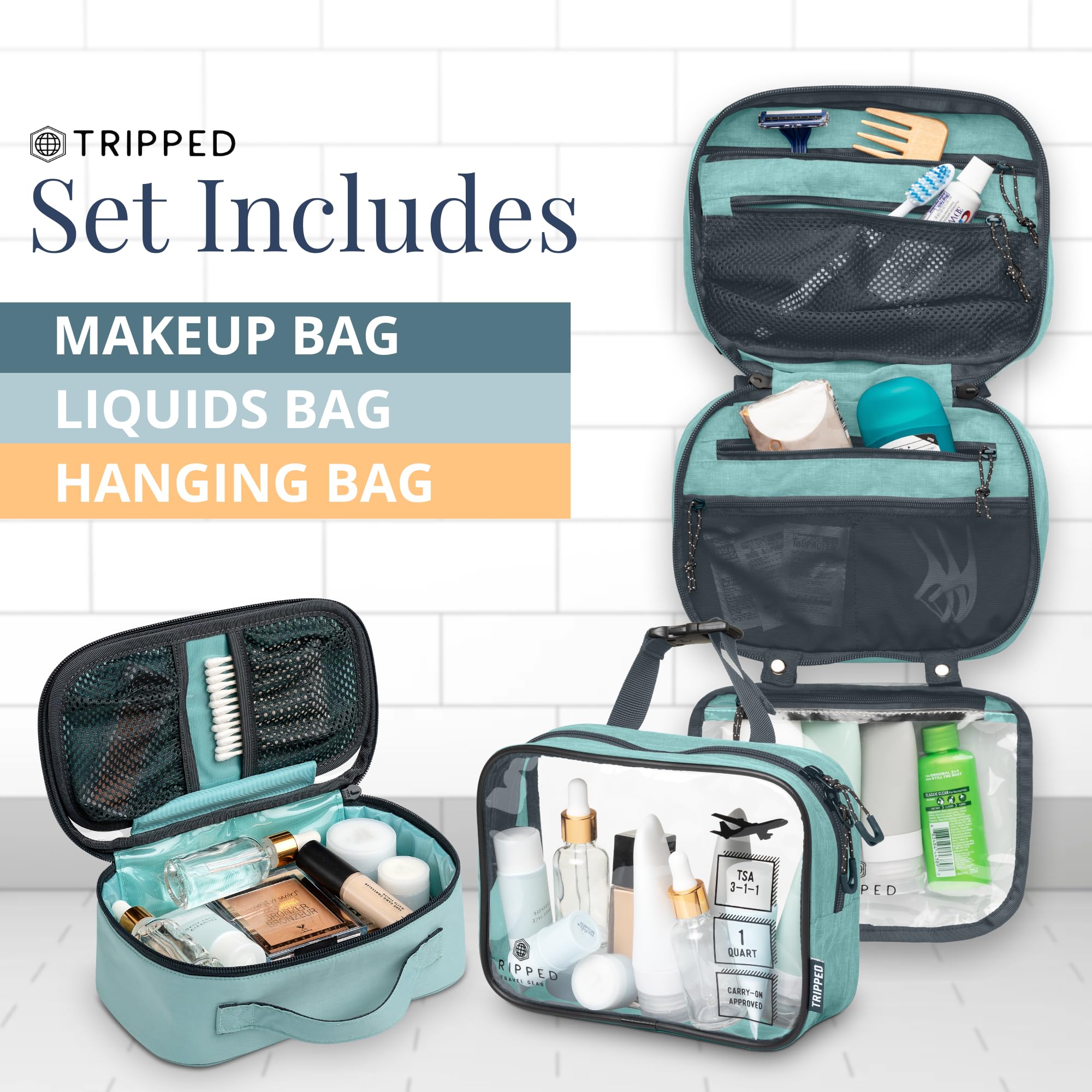 Foto 3 | Neceser Tripped Travel Gear Multicolor para Colgar - Venta Internacional