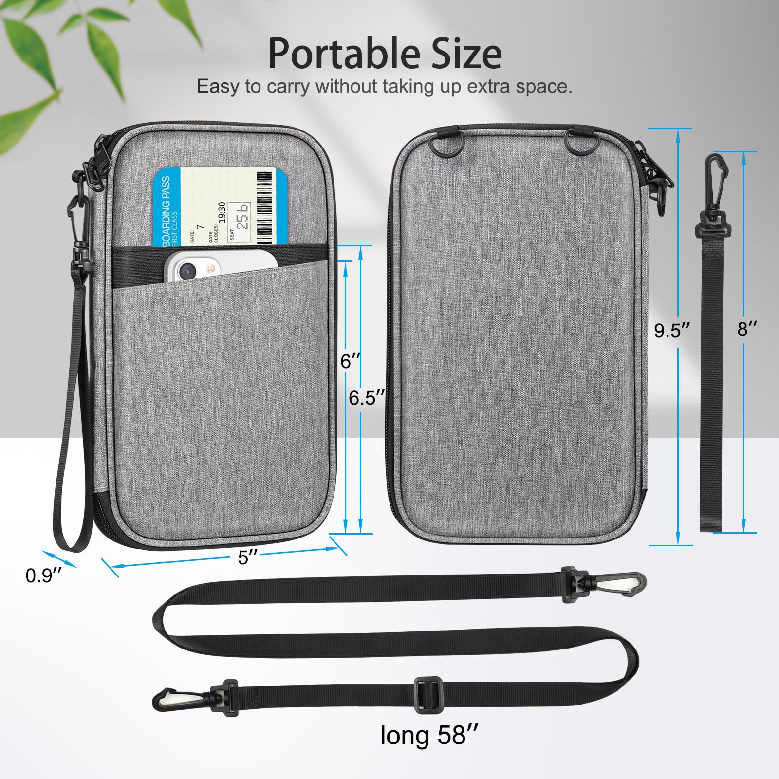 Foto 4 pulgar | Funda Para Pasaporte Fintie Family Con Bloqueo Rfid Para 6 Personas - Venta Internacional.