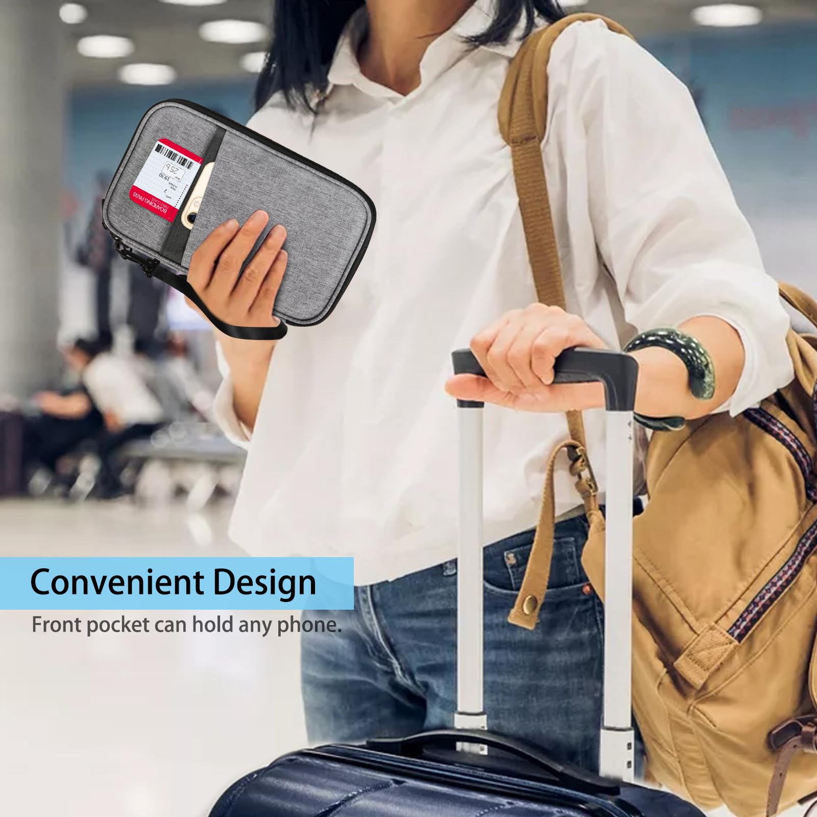 Foto 5 pulgar | Funda Para Pasaporte Fintie Family Con Bloqueo Rfid Para 6 Personas - Venta Internacional.