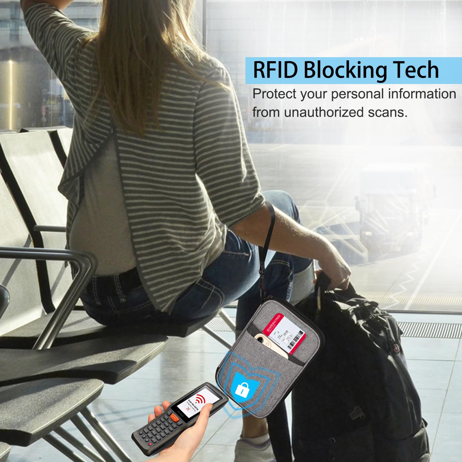 Foto 5 | Funda Para Pasaporte Fintie Family Con Bloqueo Rfid Para 6 Personas - Venta Internacional.