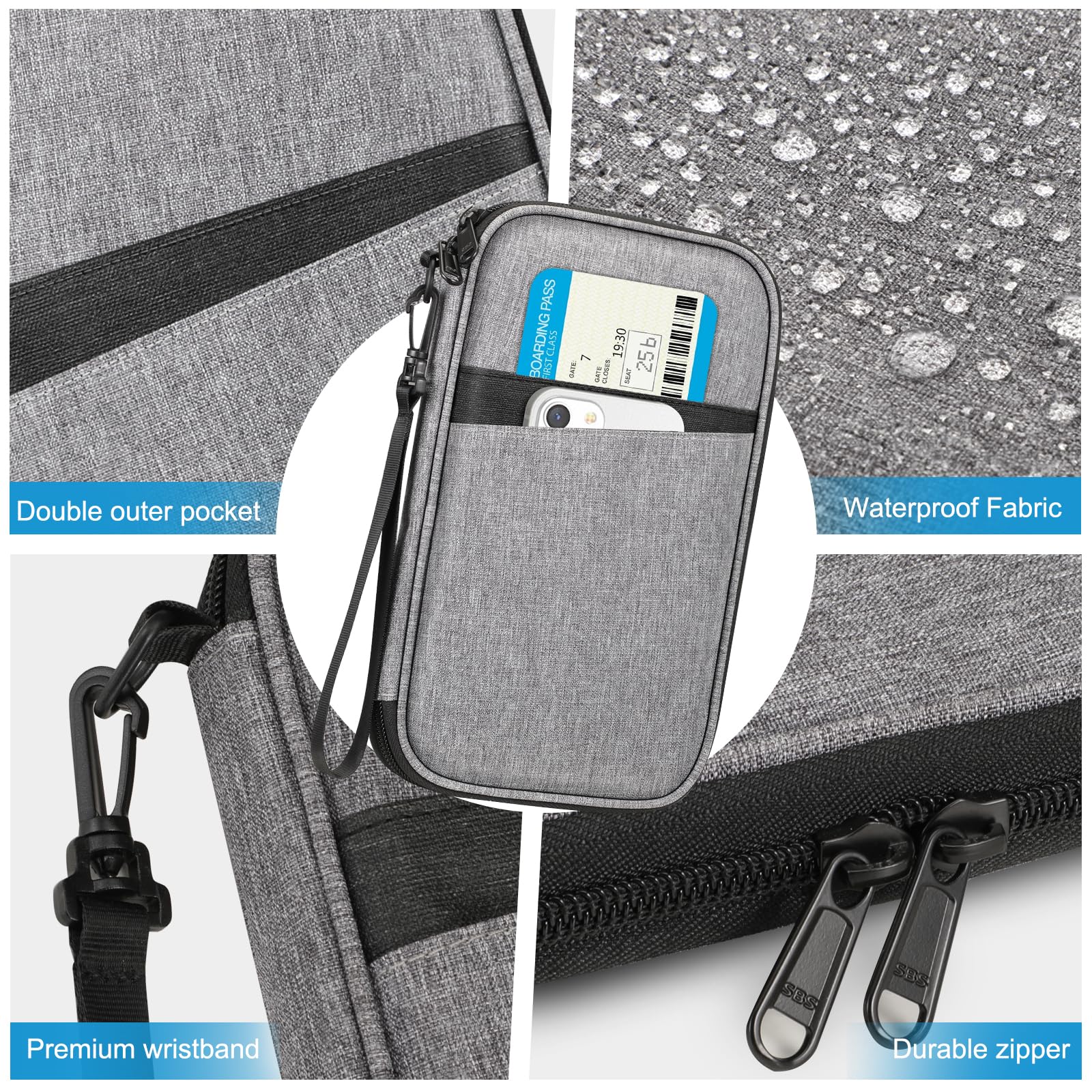 Foto 8 pulgar | Funda Para Pasaporte Fintie Family Con Bloqueo Rfid Para 6 Personas - Venta Internacional.