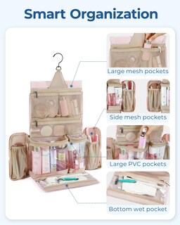 Foto 4 | Neceser de Viaje Bagsmart Marrón-Venta Internacional