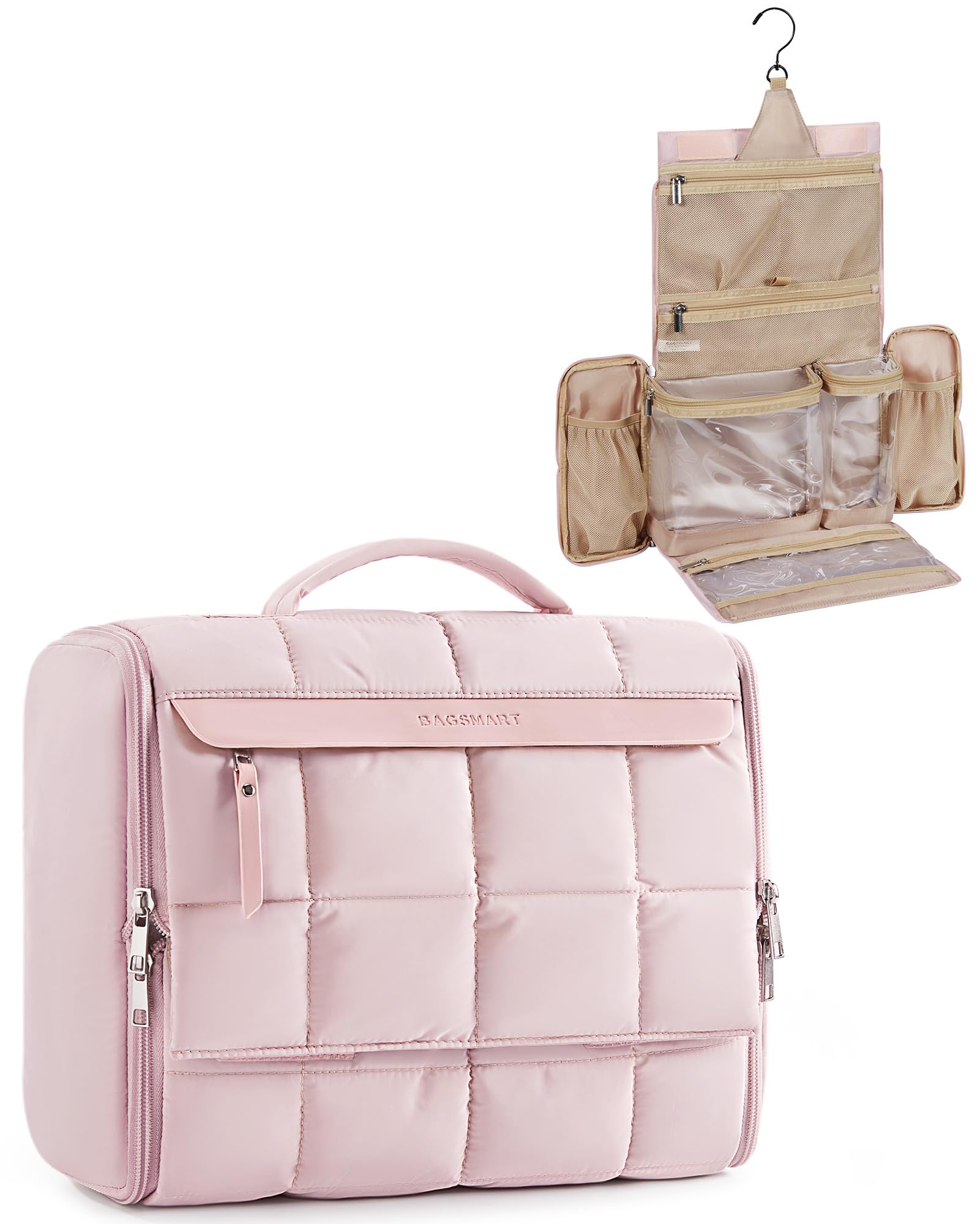 Foto 2 pulgar | Neceser de Viaje Bagsmart Rosa-Venta Internacional
