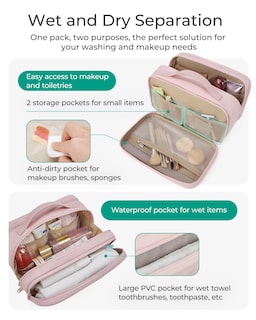 Foto 3 | Neceser de Viaje Bagsmart Rosa-Venta Internacional