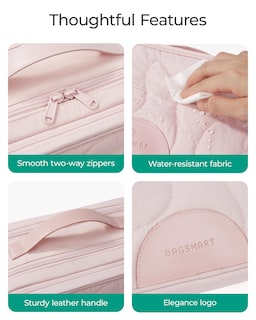 Foto 5 | Neceser de Viaje Bagsmart Rosa-Venta Internacional