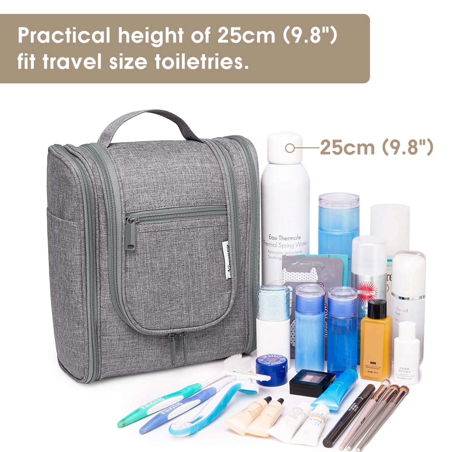 Foto 5 | Neceser de Viaje Narwey Gris-Venta Internacional