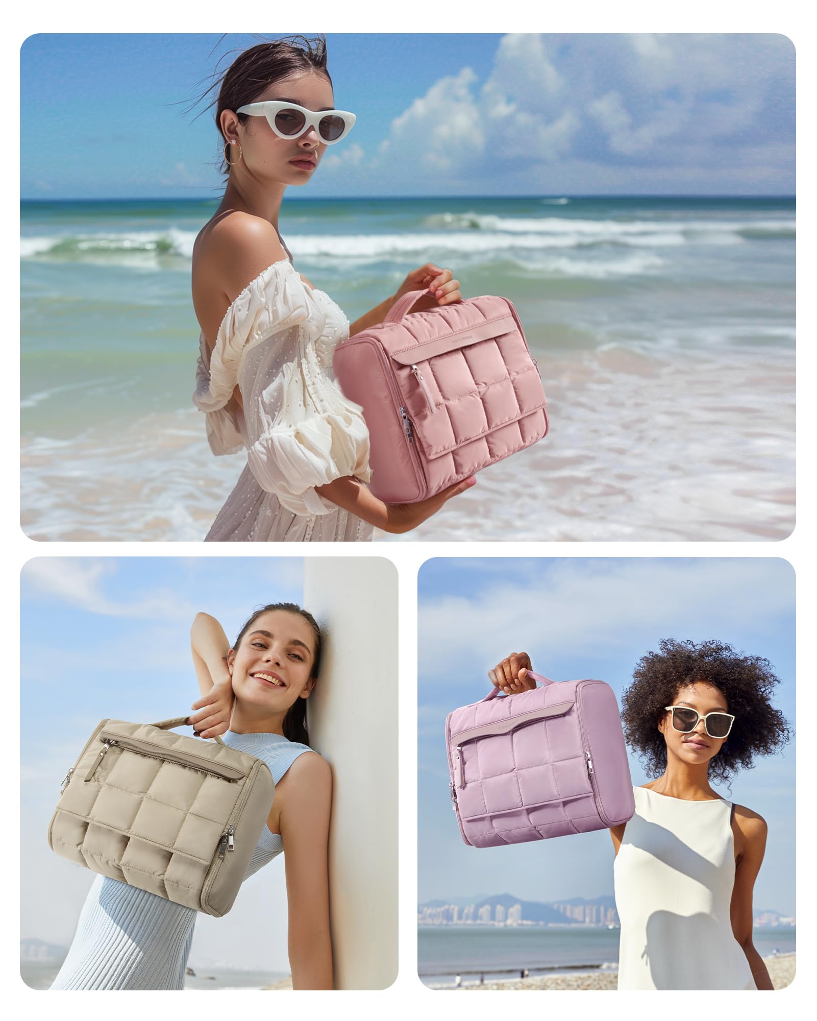Foto 7 | Neceser de Viaje Bagsmart Morado para Mujer - Venta Internacional