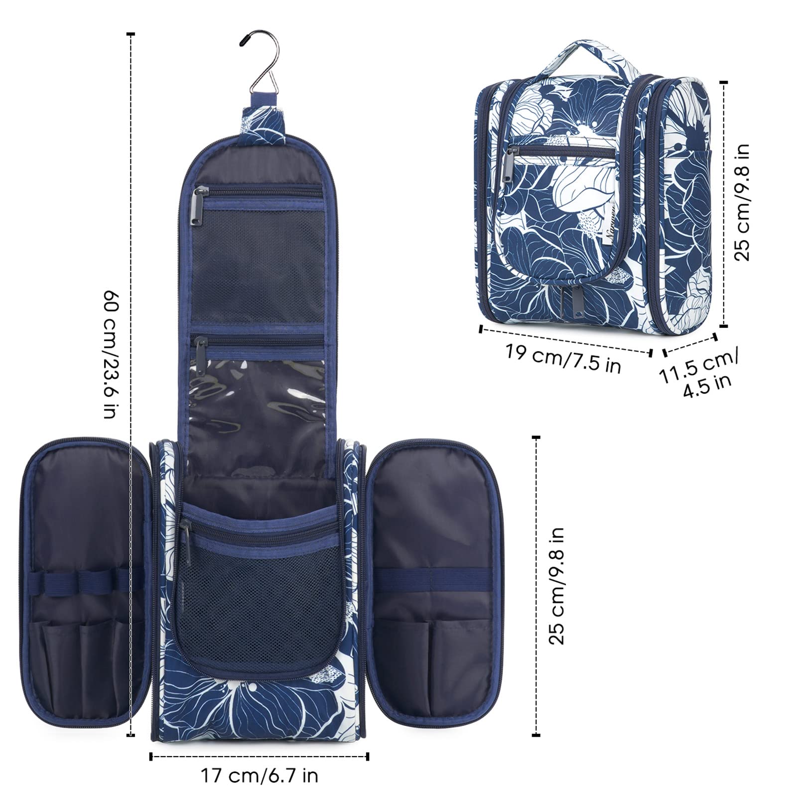 Foto 7 pulgar | Neceser de Viaje Narwey Azul-Venta Internacional