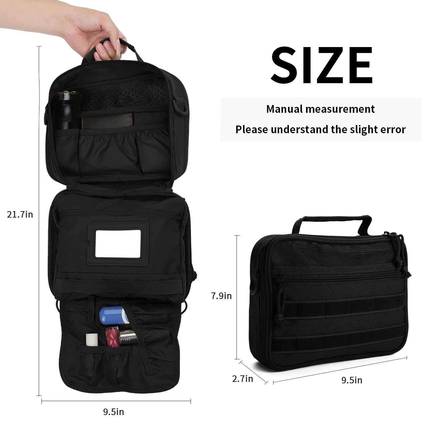 Foto 5 pulgar | Neceser de Viaje Smont Negro-Venta Internacional