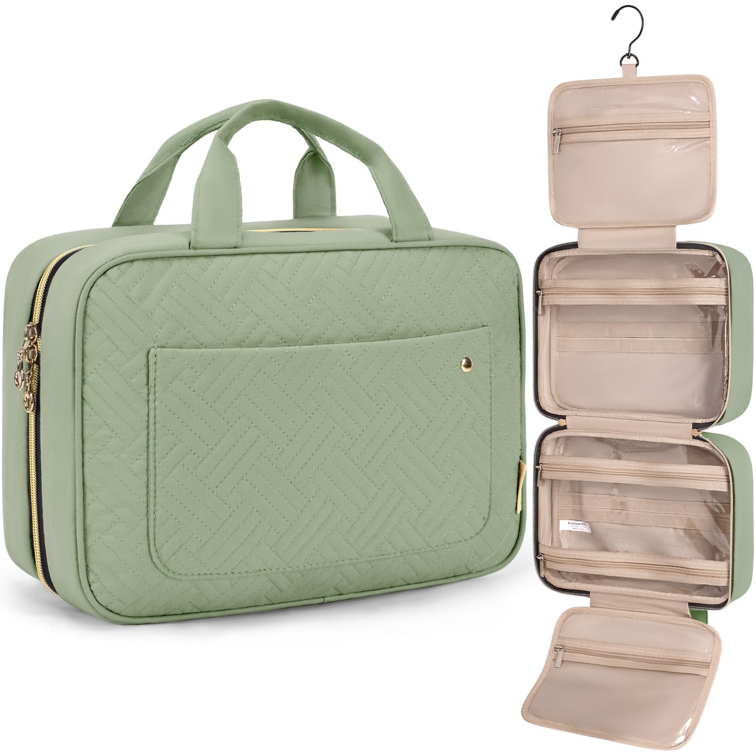 Foto 2 pulgar | Neceser Bagsmart Verde-Venta Internacional