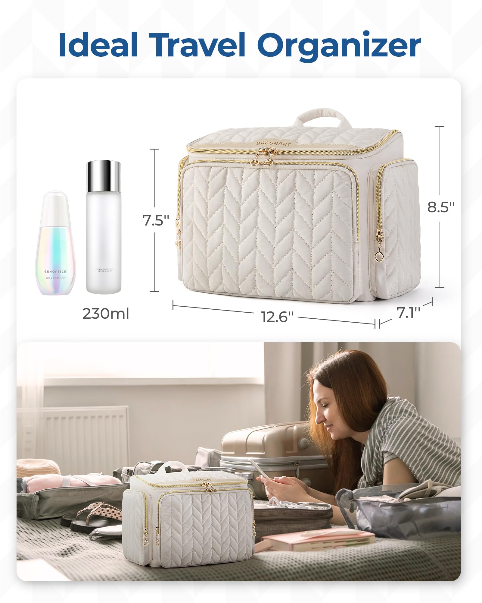 Foto 6 pulgar | Neceser Bagsmart Café-Venta Internacional