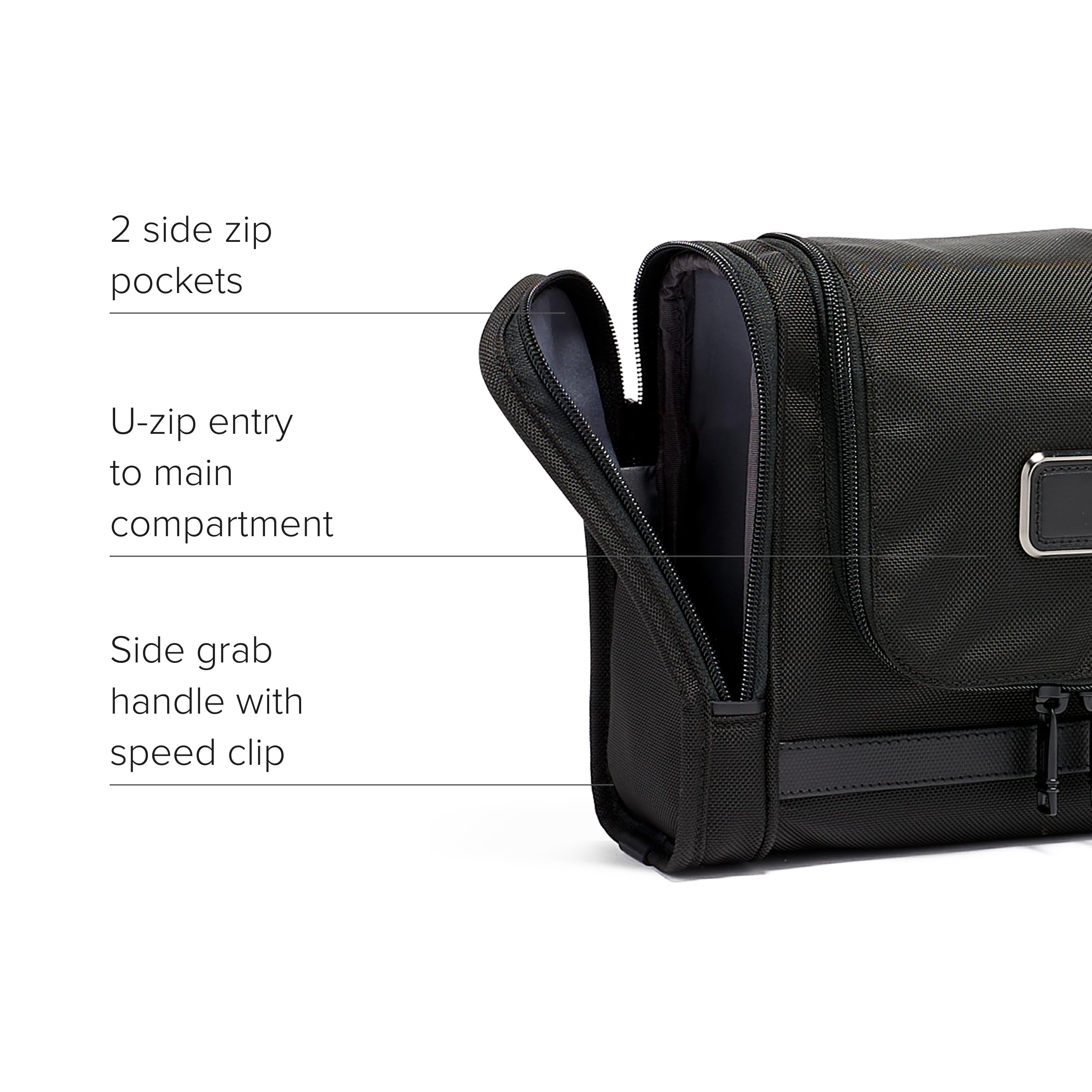 Foto 4 | Kit De Viaje Tumi Alpha, Kit De Viaje Colgante, Artículos De Tocador, Color Negro - Venta Internacional.