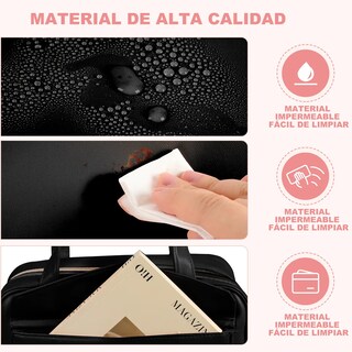 Foto 2 | Neceser Cosmetiquera, Caja De Viaje Mujer 4 En 1 Eo Safe Imports Esi-18965 Negro