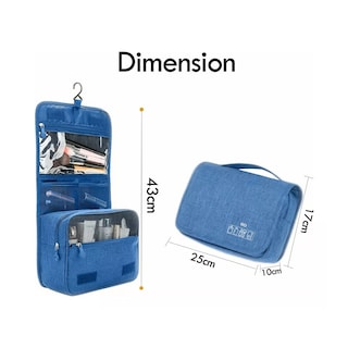 Foto 2 | Neceser De Viaje, Cosmetiquera Mujer, Bolsa Organizadora Eo Safe Imports Esi-18961 Azul
