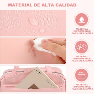 Foto 3 | Neceser Cosmetiquera Profesional Caja De Viaje Mujer 4 En 1 Eo Safe Imports Esi-18964 Color Rosa