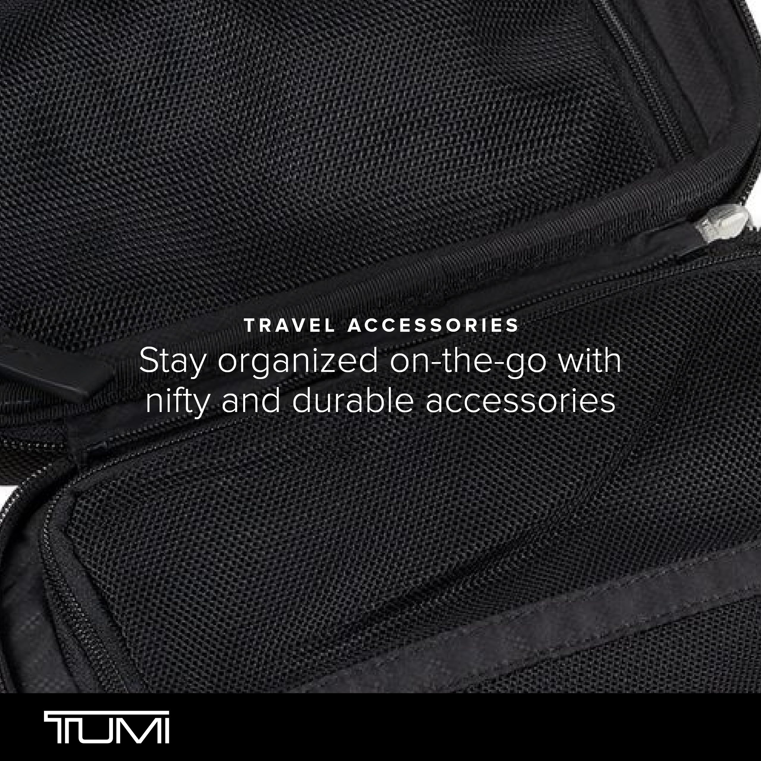 Foto 6 | Funda Organizadora De Viaje Tumi Para Accesorios, Bolsa Grande De Nailon, Negra - Venta Internacional.