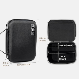 Foto 5 | Organizador De Almacenamiento Rígido Procase Para Cortapelos, Negro - Venta Internacional.