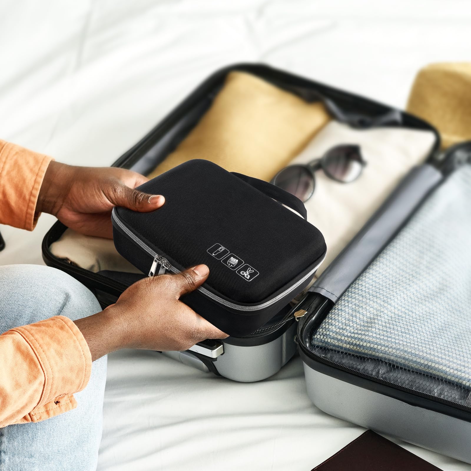 Foto 7 | Organizador De Almacenamiento Rígido Procase Para Cortapelos, Negro - Venta Internacional.