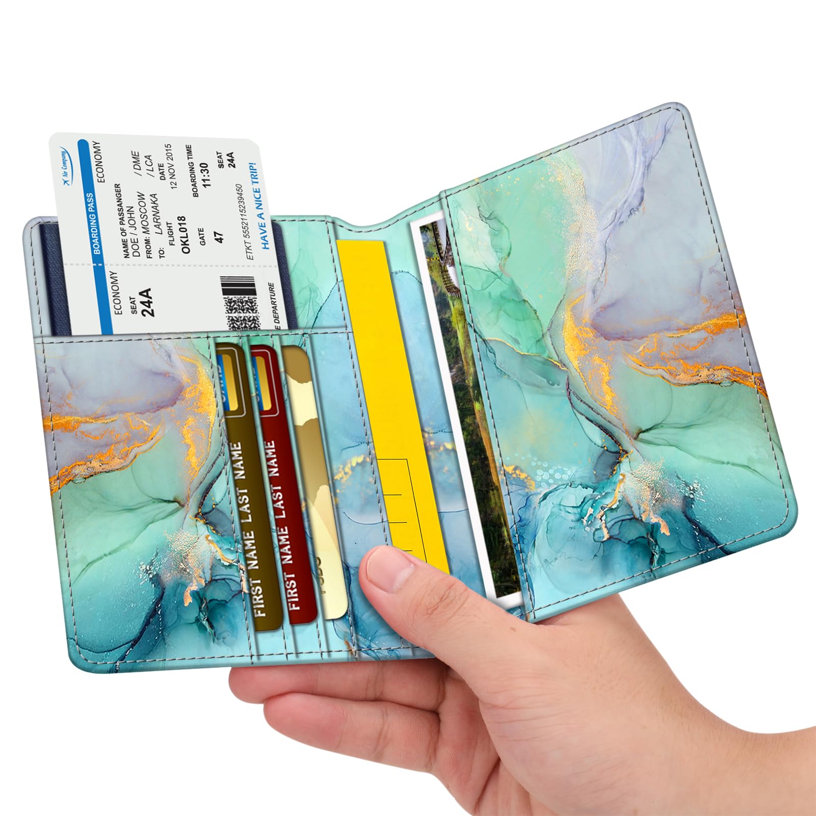 Foto 2 | Funda Para Pasaporte Fintie Slim, Cartera De Viaje Con Bloqueo Rfid - Venta Internacional.