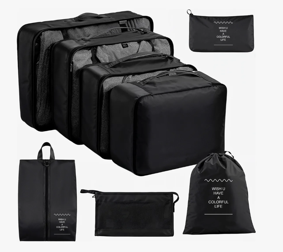 Organizadores De Maletas Para Viaje Impermeable Set 8 Piezas