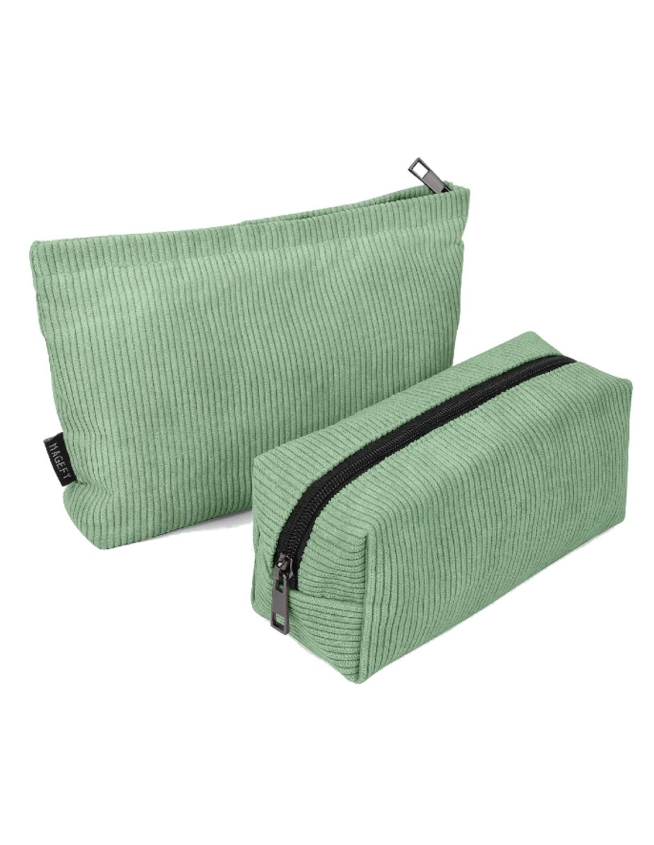 Foto 4 pulgar | 2pcs Cosmetiquera Verde + Gratis Termo Güish De Regalo