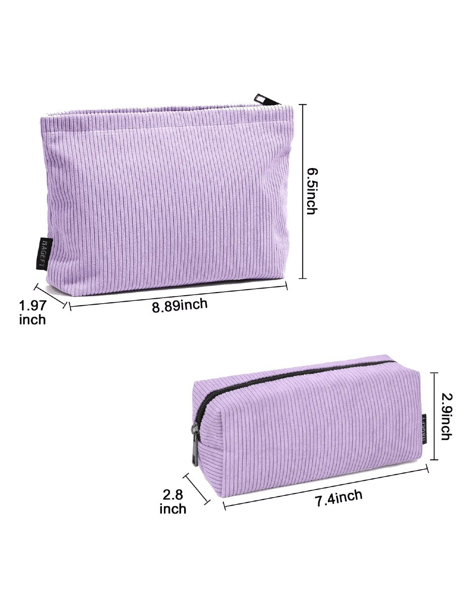 Foto 5 pulgar | Cosmetiquera Neceser 2pcs Lavanda + Gratis Termo Güish De Regalo