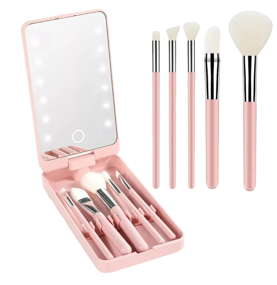 Foto 2 pulgar | Espejo Xtellar Maquillaje Led Rotación De 360°incluye Brochas
