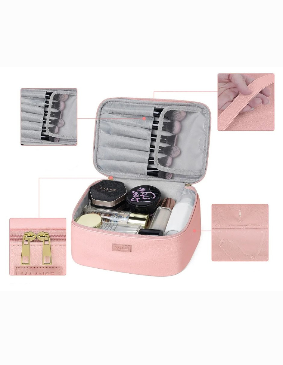 Foto 3 | 3pcs Cosmetiquera Bolsa Viaje Rosa