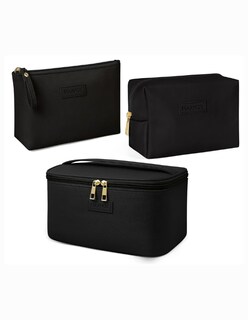 Foto 1 | 3pcs Cosmetiquera Bolsa Viaje Negro