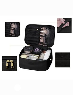 Foto 3 | 3pcs Cosmetiquera Bolsa Viaje Negro