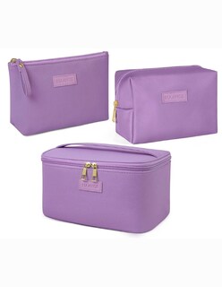 Foto 1 | 3pcs Cosmetiquera Bolsa Viaje Violeta