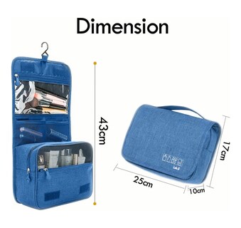 Foto 2 | Neceser De Viaje Mujer, Lab.g Cosmetiqueras,bolsa Organizadora Azul