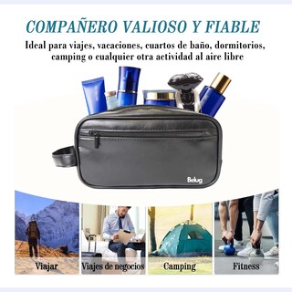 Foto 5 | Neceser Belug Bolsa Sobaquera Para Hombre Organizador De Viaje Negro