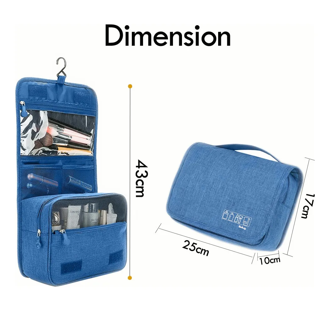 Foto 3 pulgar | Neceser De Viaje Mujer, Belug Cosmetiqueras,bolsa Organizadora Azul