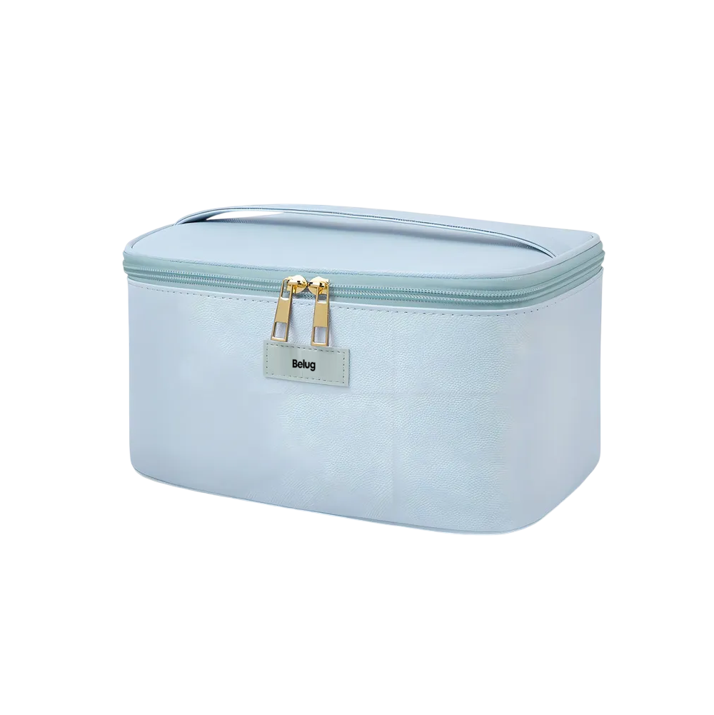 Foto 5 | 3pcs Cosmetiquera Belug Neceser Estuches De Maquillaje Bolsa Azul Cielo
