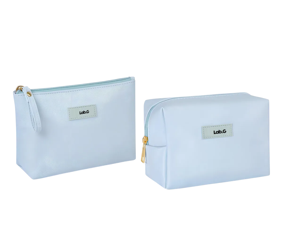 Foto 2 | 3pcs Cosmetiquera Lab.g Neceser Estuches De Maquillaje Bolsa Azul Cielo