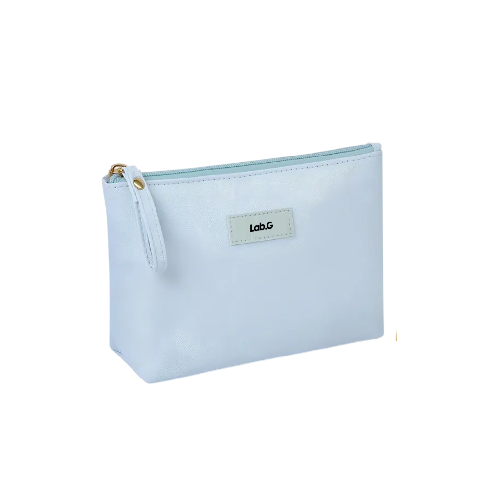 Foto 4 pulgar | 3pcs Cosmetiquera Lab.g Neceser Estuches De Maquillaje Bolsa Azul Cielo