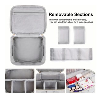 Foto 2 | Bolsa Lab.g Maquillaje Cosmetiquera Organizadora Blanco Marmol