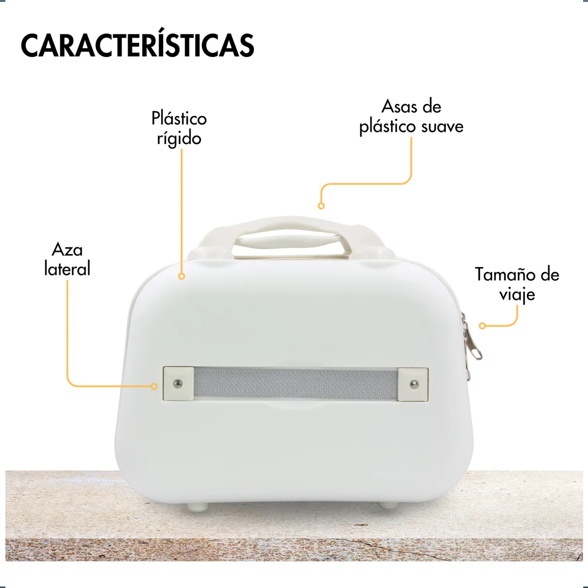 Foto 4 pulgar | Cosmetiquera Belug Maletín Neceser Chico Belleza Profesional Blanco