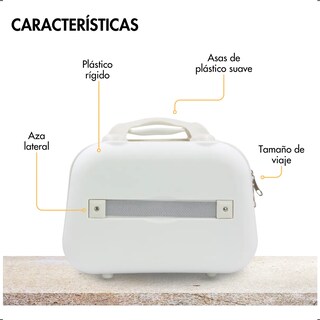 Foto 3 | Cosmetiquera Belug Maletín Neceser Chico Belleza Profesional Blanco
